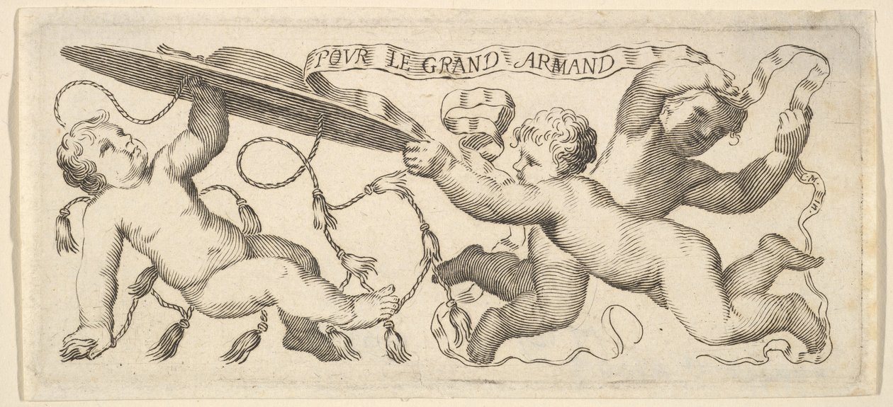 Headband: Two Infants with a Cardinal