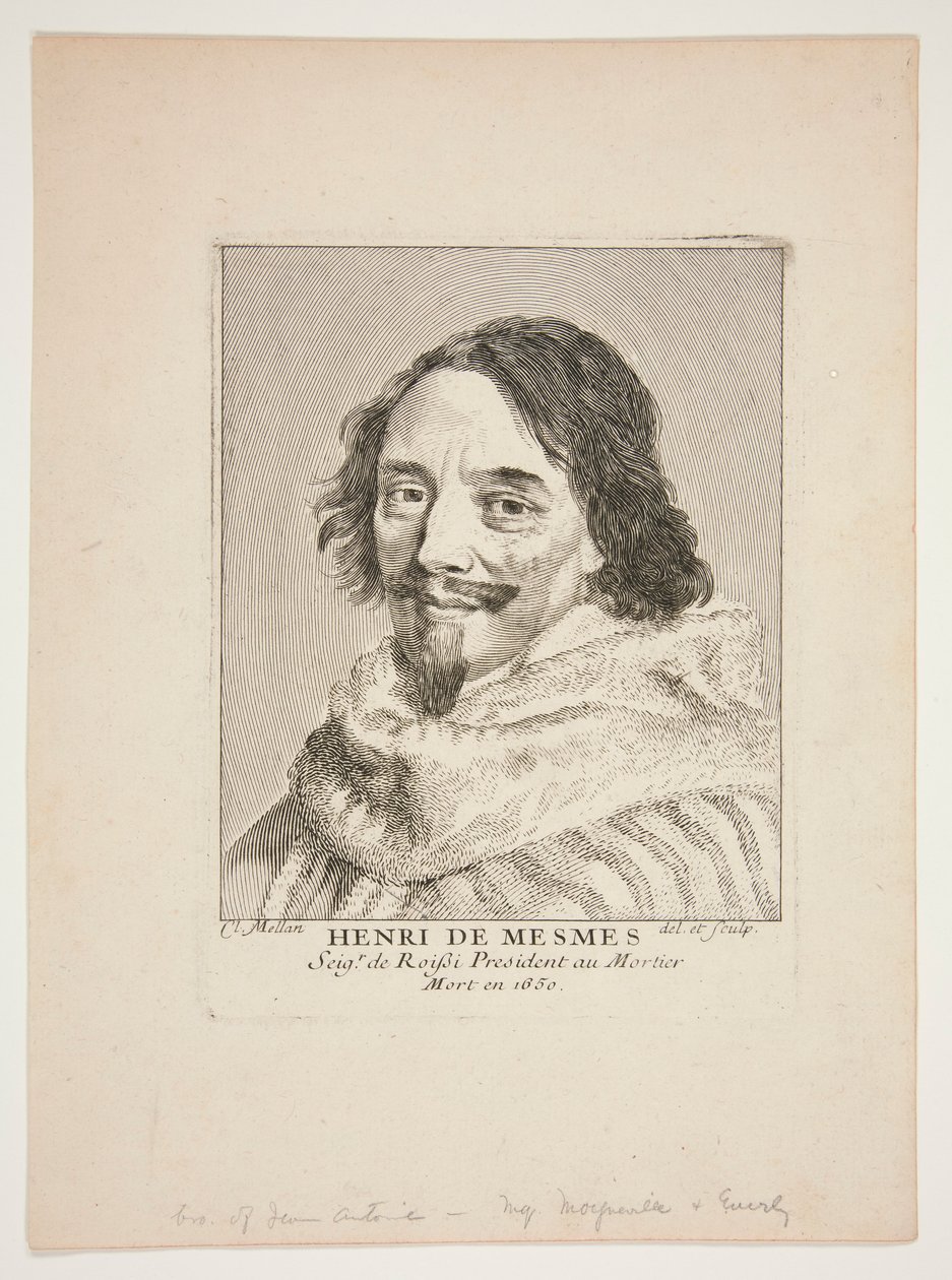 Henri de Mesmes by Claude Mellan