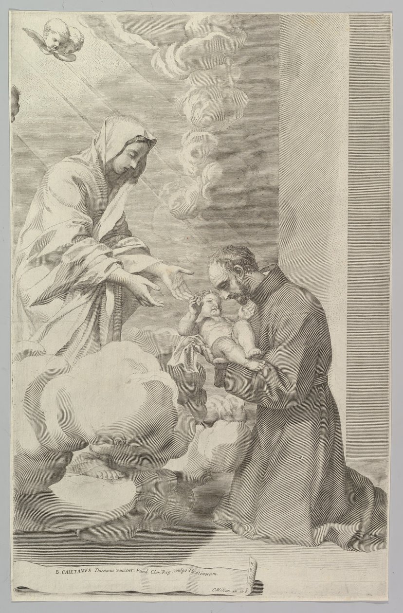 St. Gaetan, Founder of the Theatines by Claude Mellan