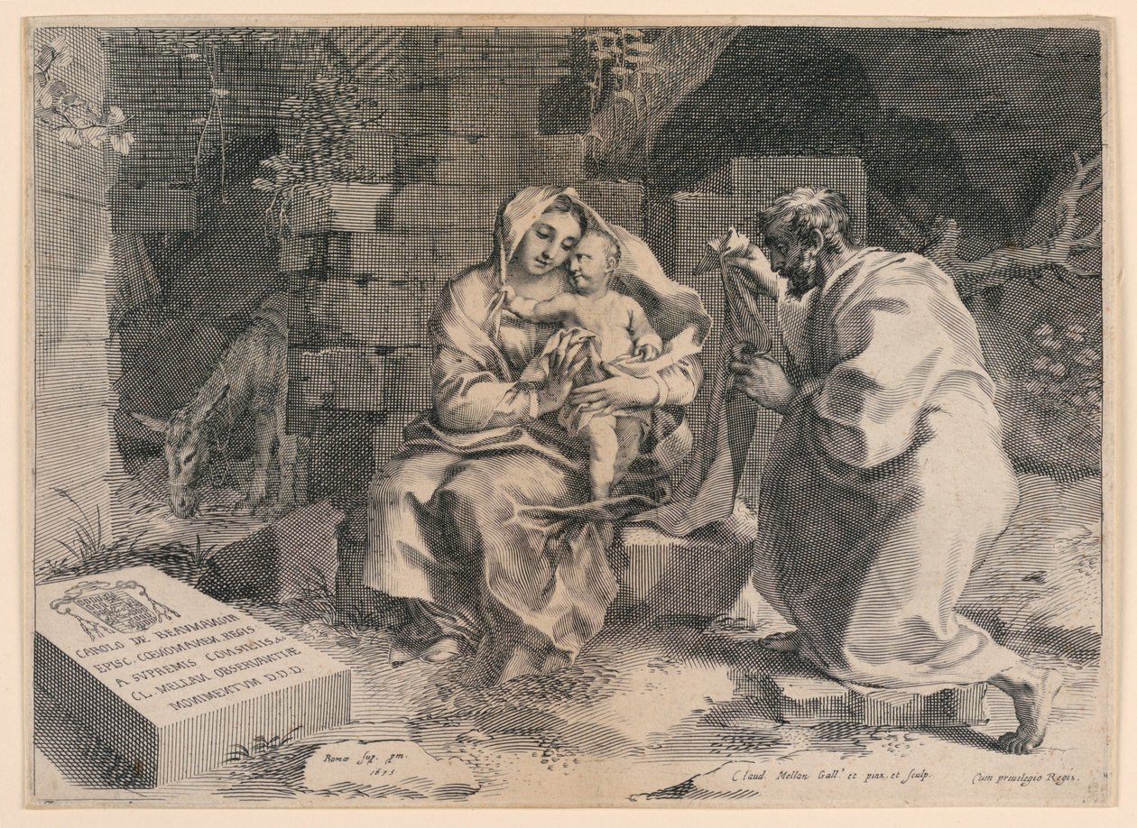 The Holy Family by Claude Mellan