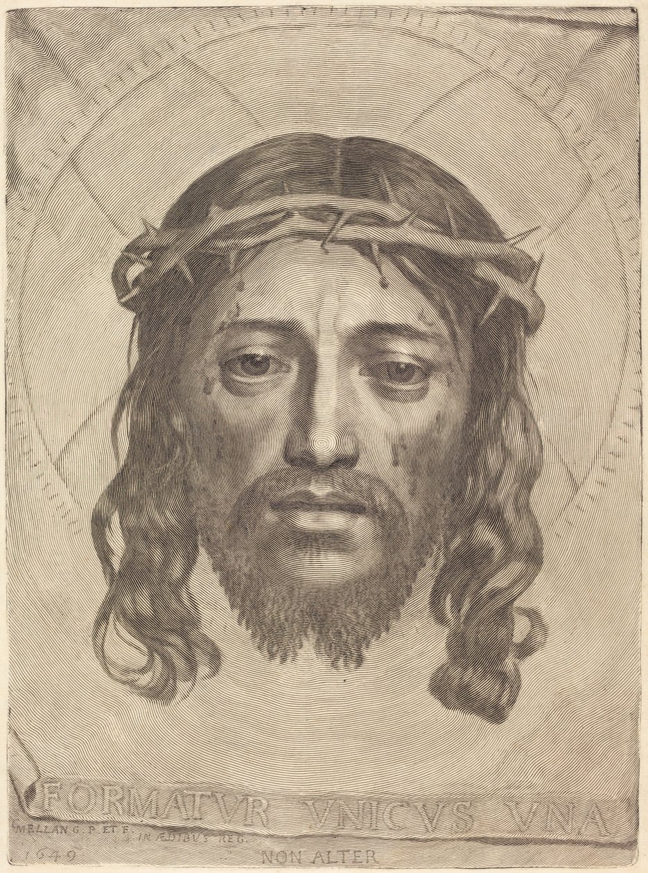 The Sudarium of Saint Veronica by Claude Mellan