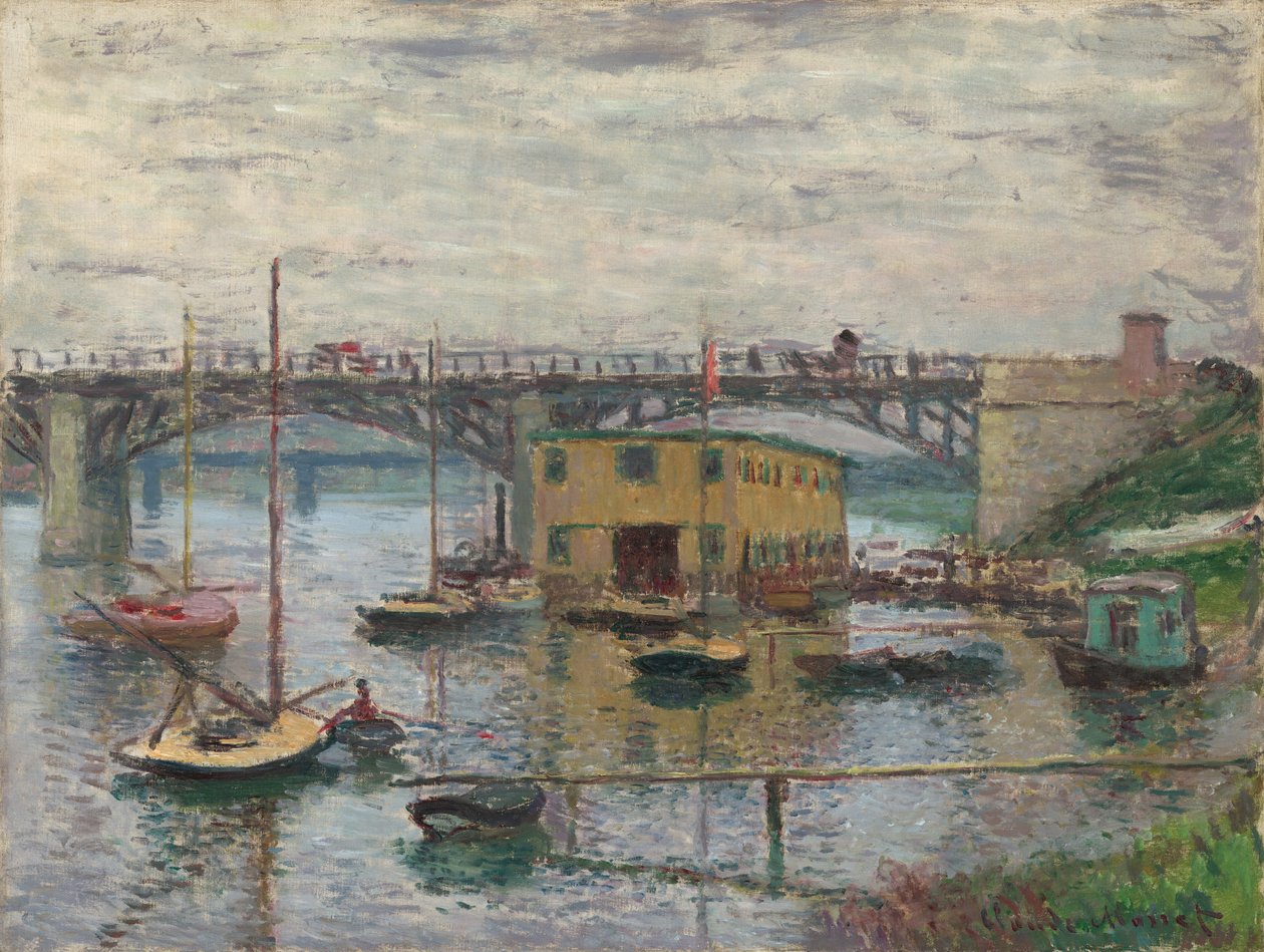 Bridge at Argenteuil on a Gray Day, c. 1876 by Claude Monet