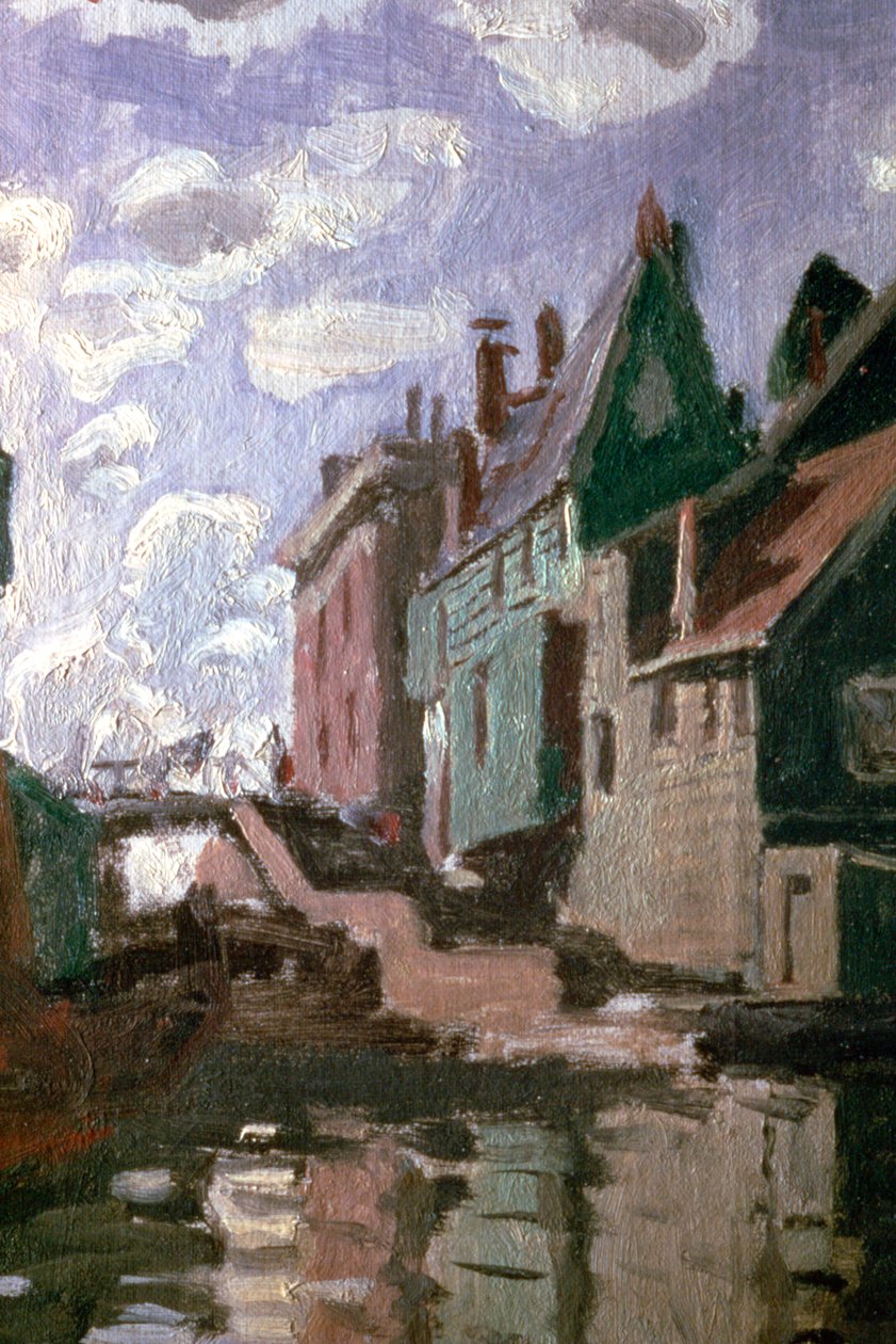 Canal at Zaandam (detail) by Claude Monet: Fine art print