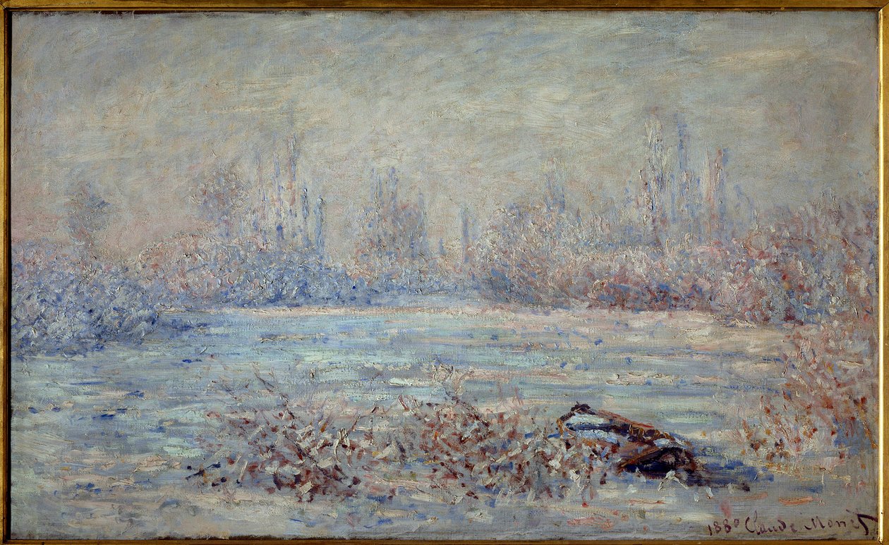 Frost Near Vetheuil in 1880 by Claude Monet
