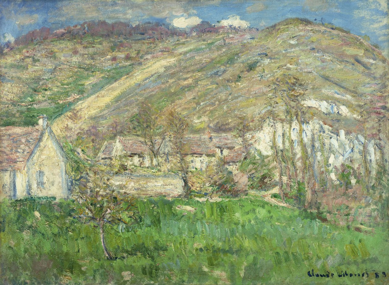 Hamlet in the Cliffs near Giverny by Claude Monet