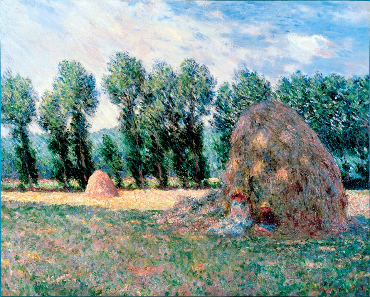 Haystacks by Claude Monet