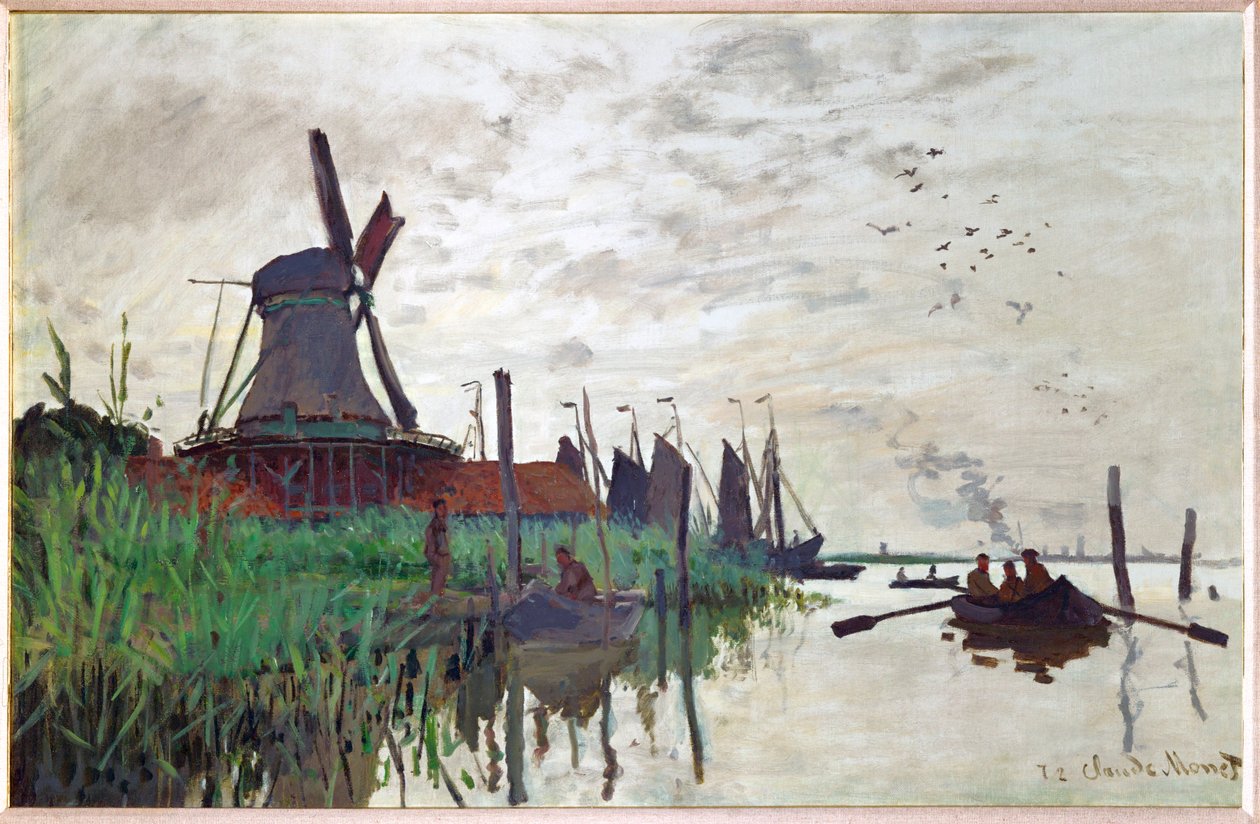 Mill at Zaandam by Claude Monet: Buy fine art print