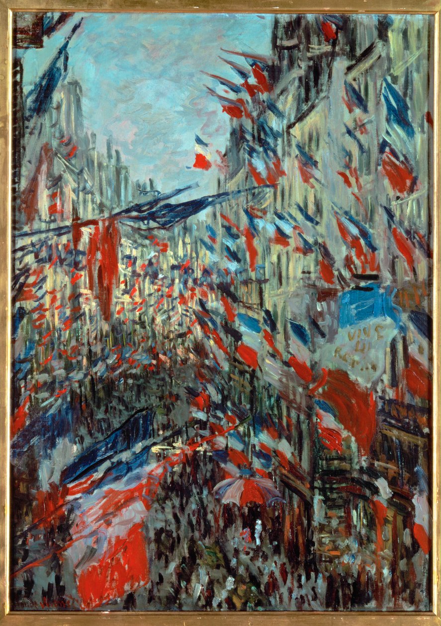 Paris, Rue St. Denis: Celebration of June 30 by Claude Monet