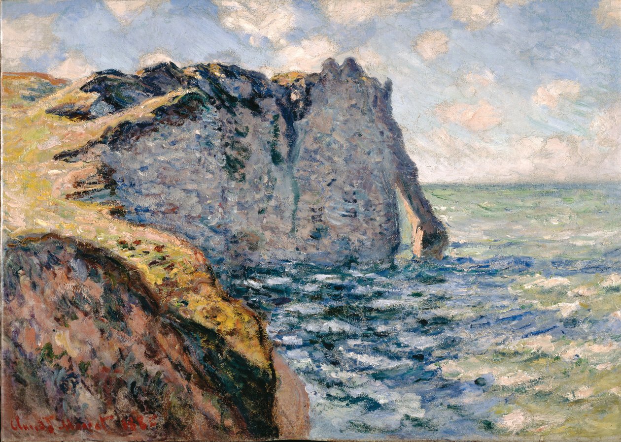 The Cliff of Aval, Étretat by Claude Monet
