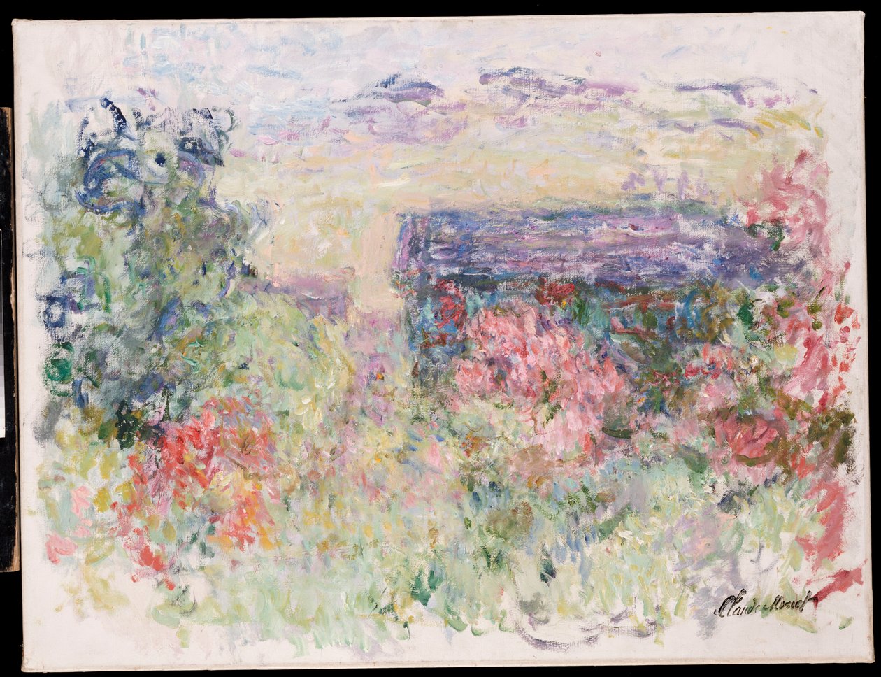 The House Through the Roses by Claude Monet: Fine art print