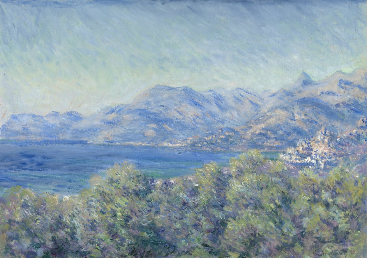 View of Ventimiglia by Claude Monet