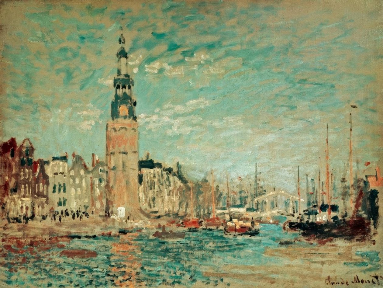 View of the Montalban Tower, Amsterdam by Claude Monet