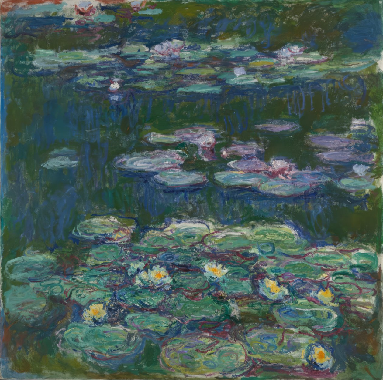 White and Yellow Waterlilies by Claude Monet
