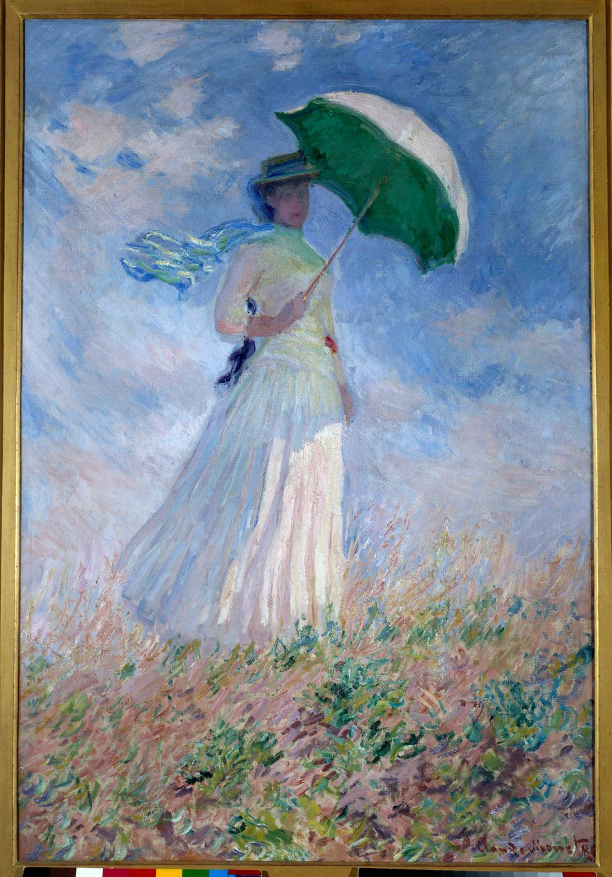 Woman With a Parasol Turned Toward the Right by Claude Monet