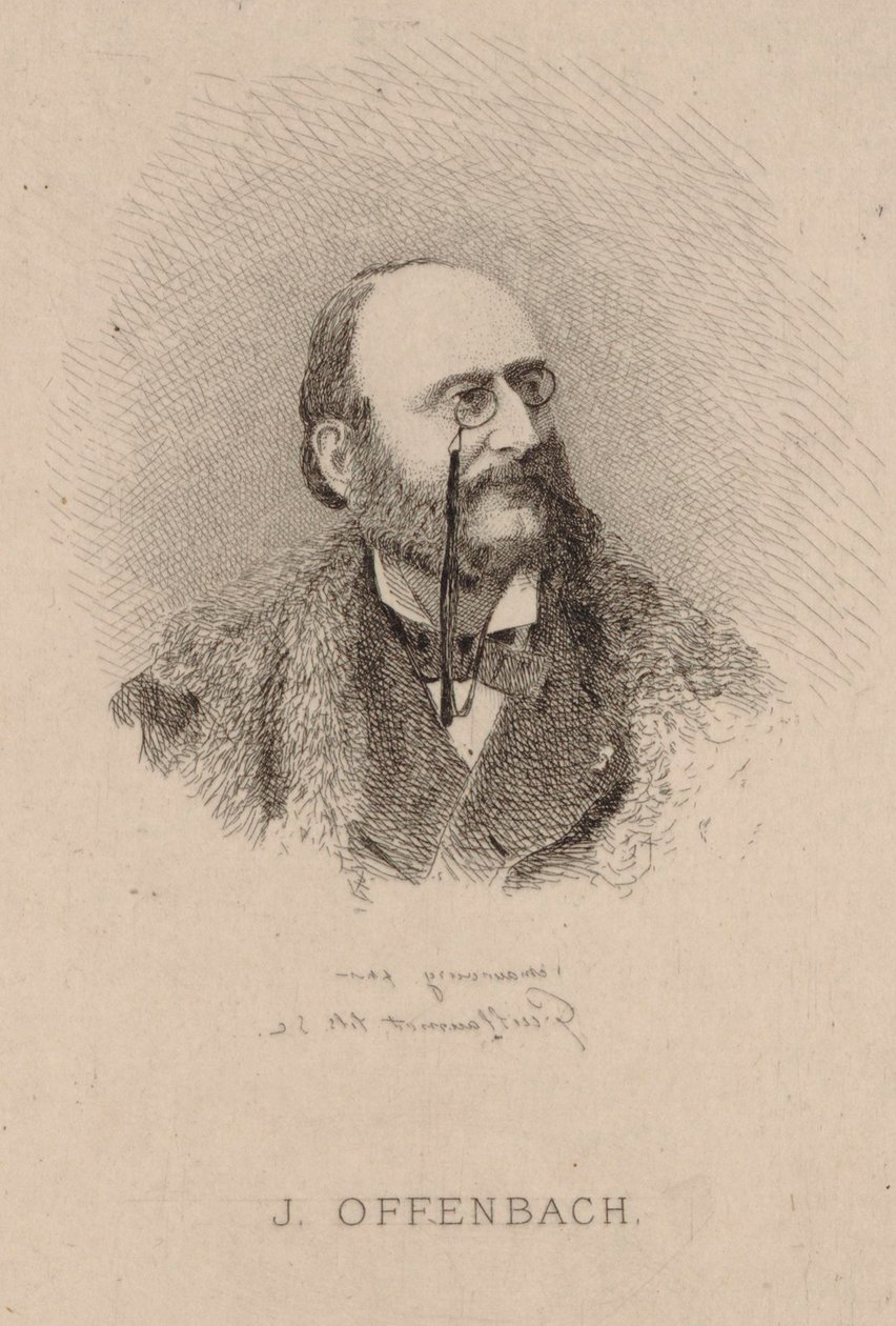 Portrait of Jacques Offenbach by Claude Nicolas Eugène Guillaumot