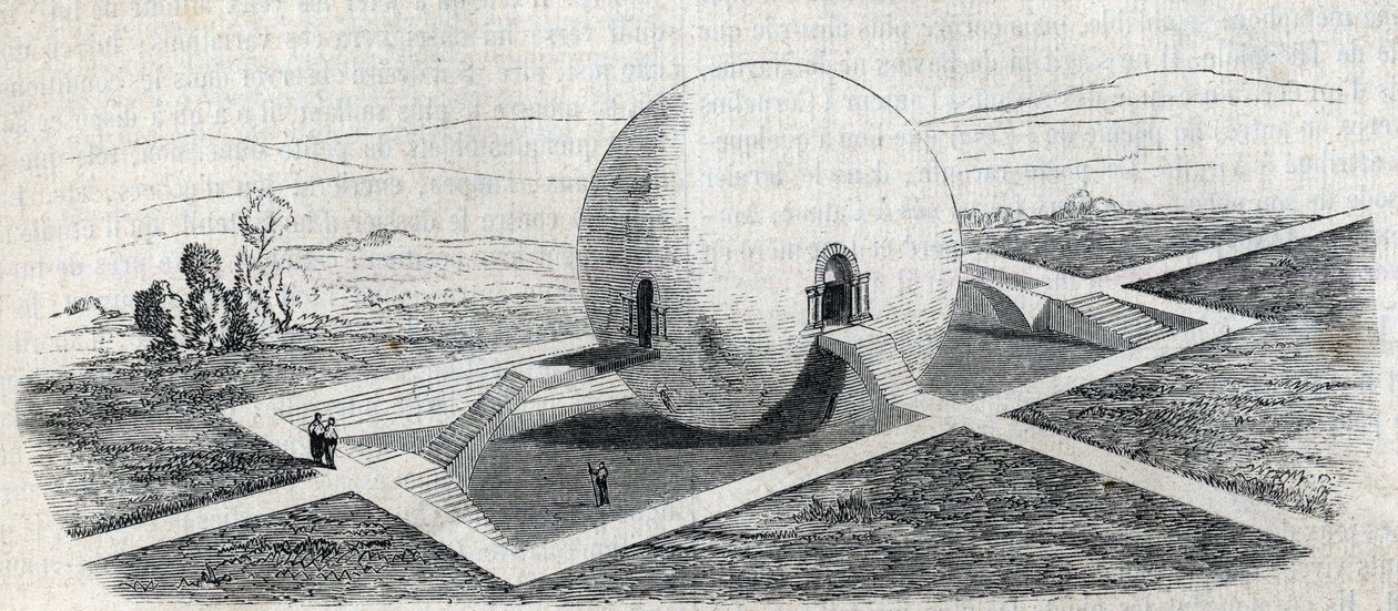 Project of a farm guard house by Claude Nicolas Ledoux (1736-1806). by Claude Nicolas Ledoux
