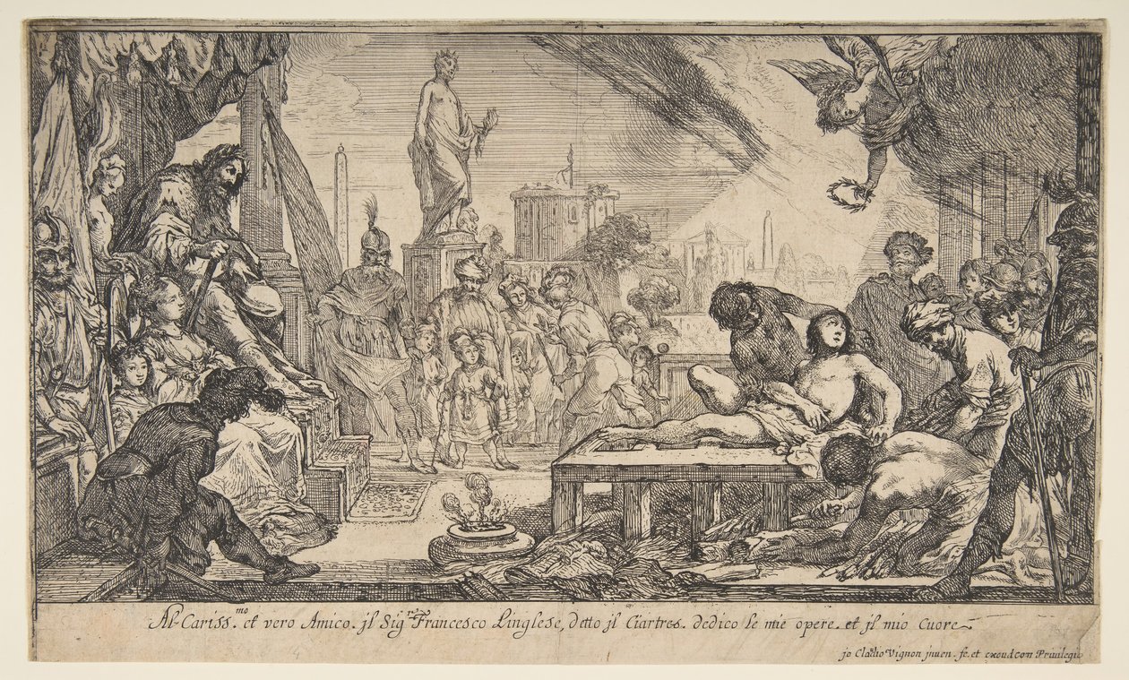 The Martyrdom of St. Lawrence by Claude Vignon