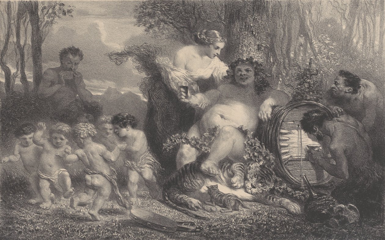 Intoxication, 1858 by Célestin Nanteuil