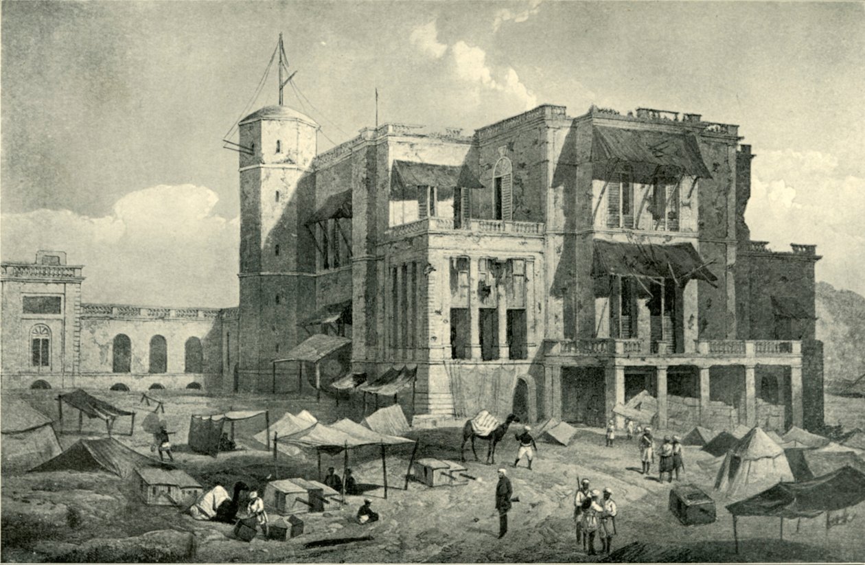 Front View of the Residency, Lucknow, After the Relief, c1858 by Clifford Henry Mecham