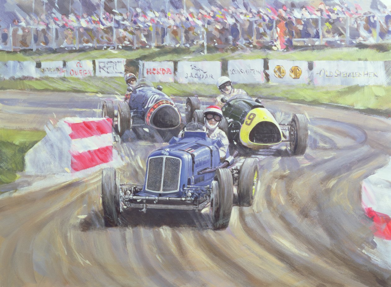 The First Race at the Goodwood Revival, 1998 by Clive Metcalfe