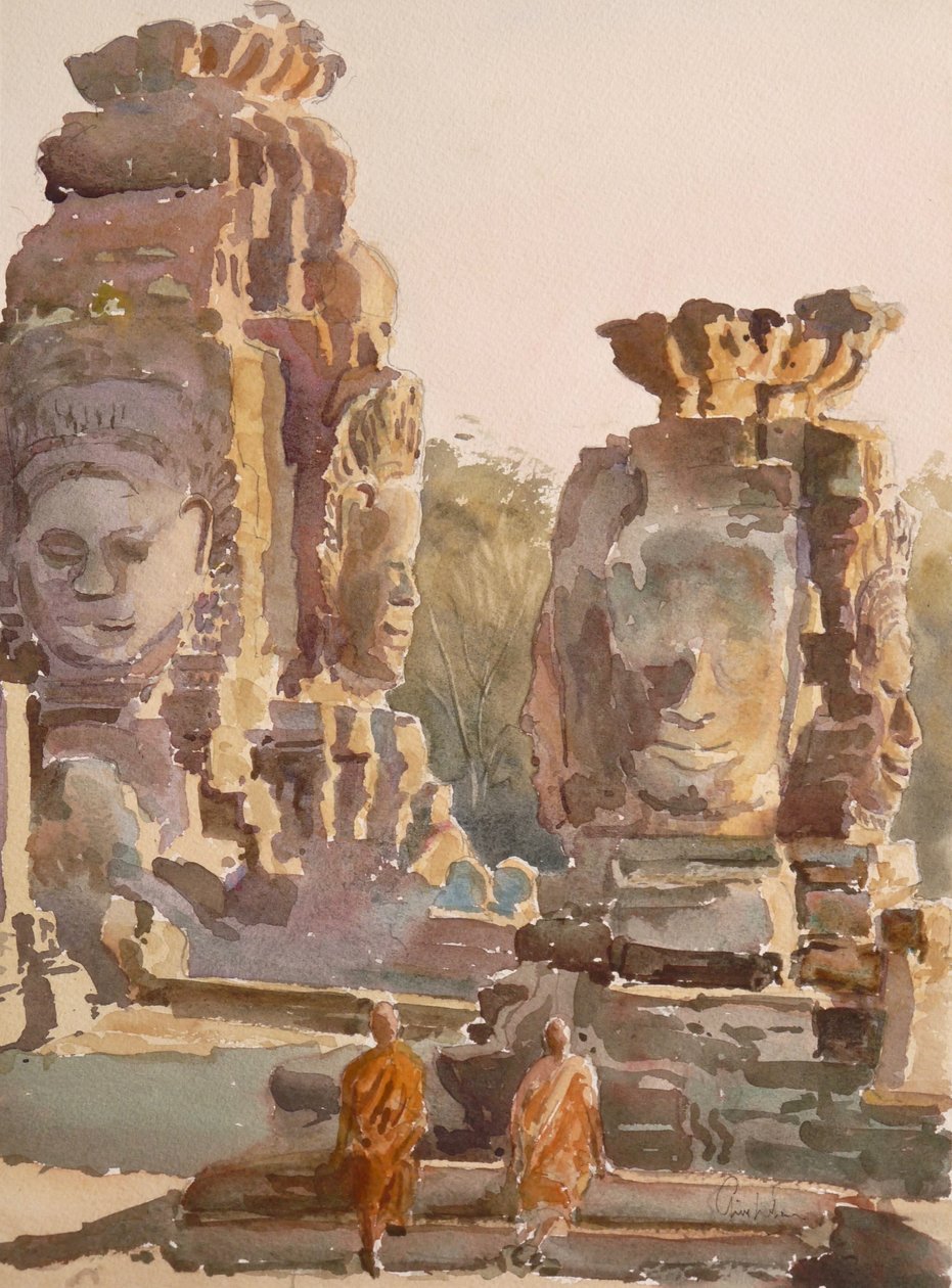 Sunset - Compassion & Equanimity (1) by Clive Wilson