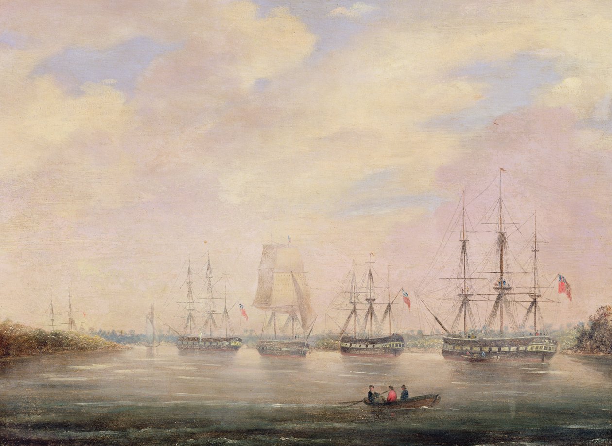 View of Port Adelaide, South Australia by Colonel William Light