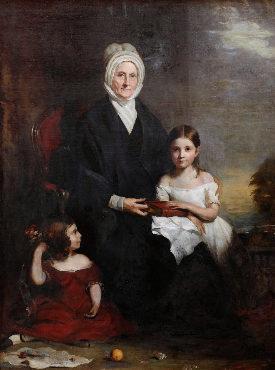 Elizabeth Cheape of Rossie and Her Granddaughters by Colvin Smith
