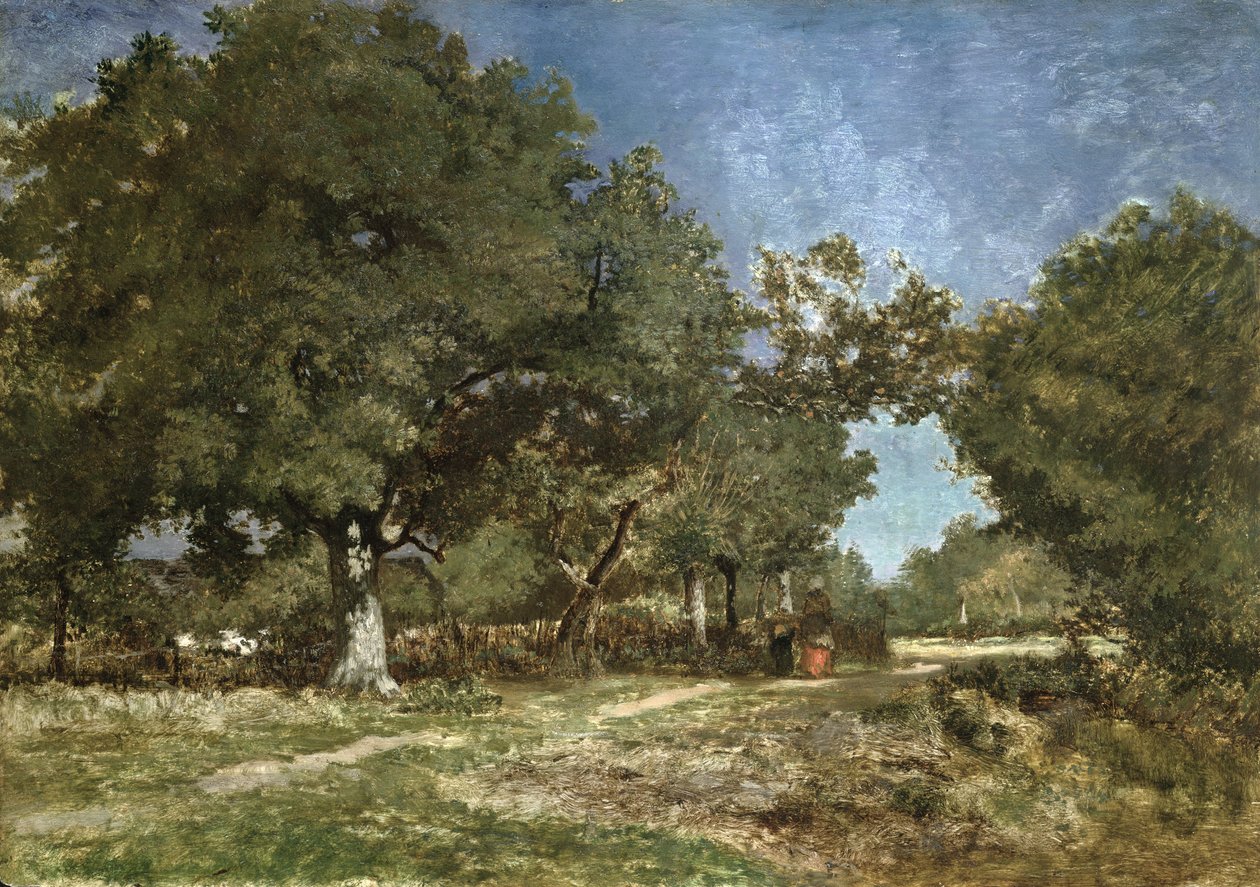 Landscape with a Path Leading to the Etang a la Dame by Constant-Emile Troyon