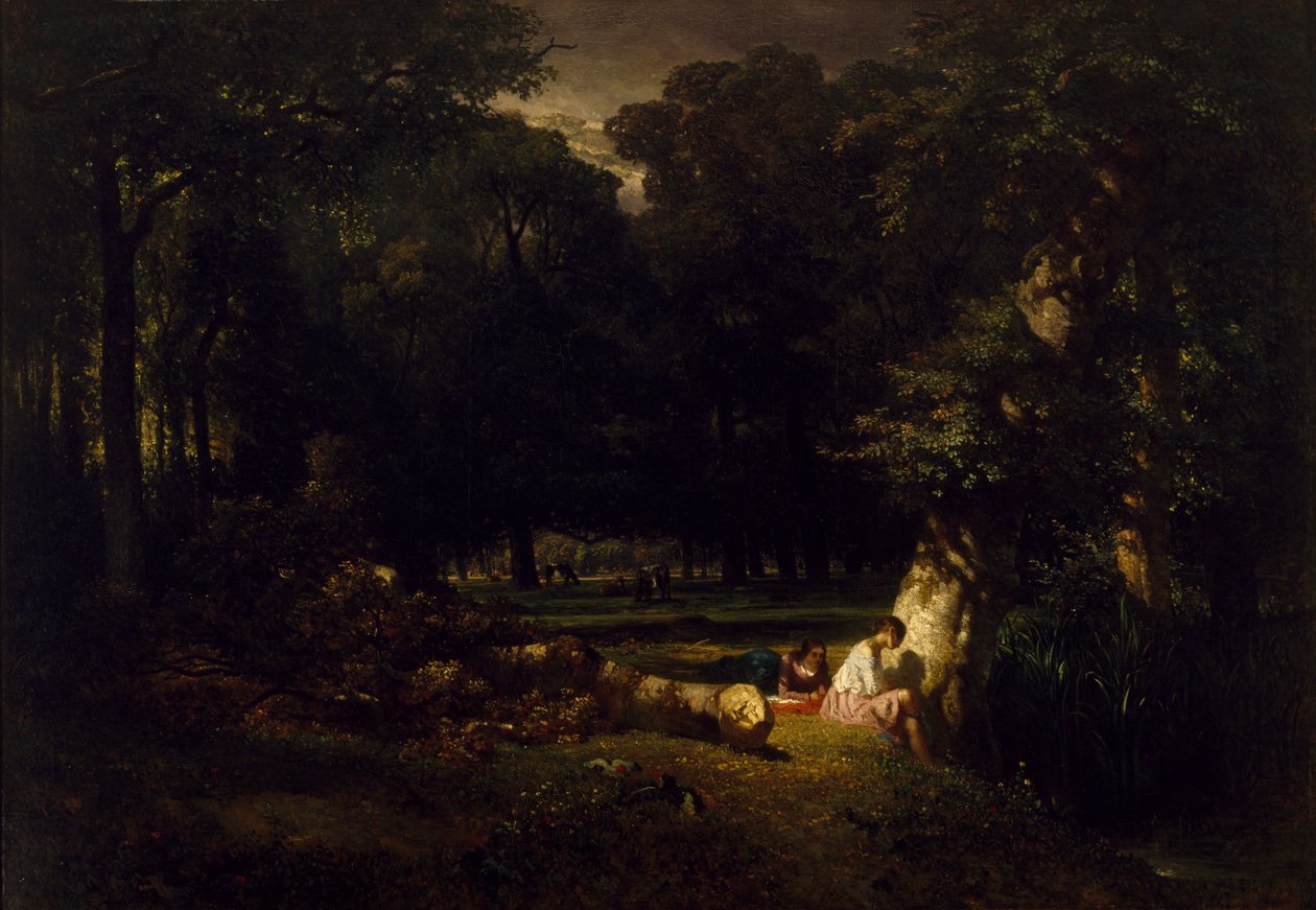 The Bathers (Clearing in the Forest) by Constant Emile Troyon