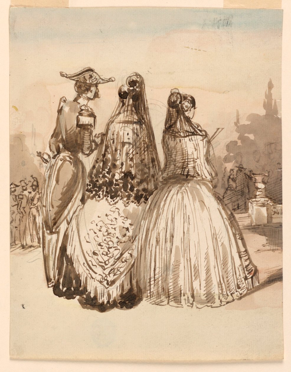 A Street Scene in Madrid, from Series 