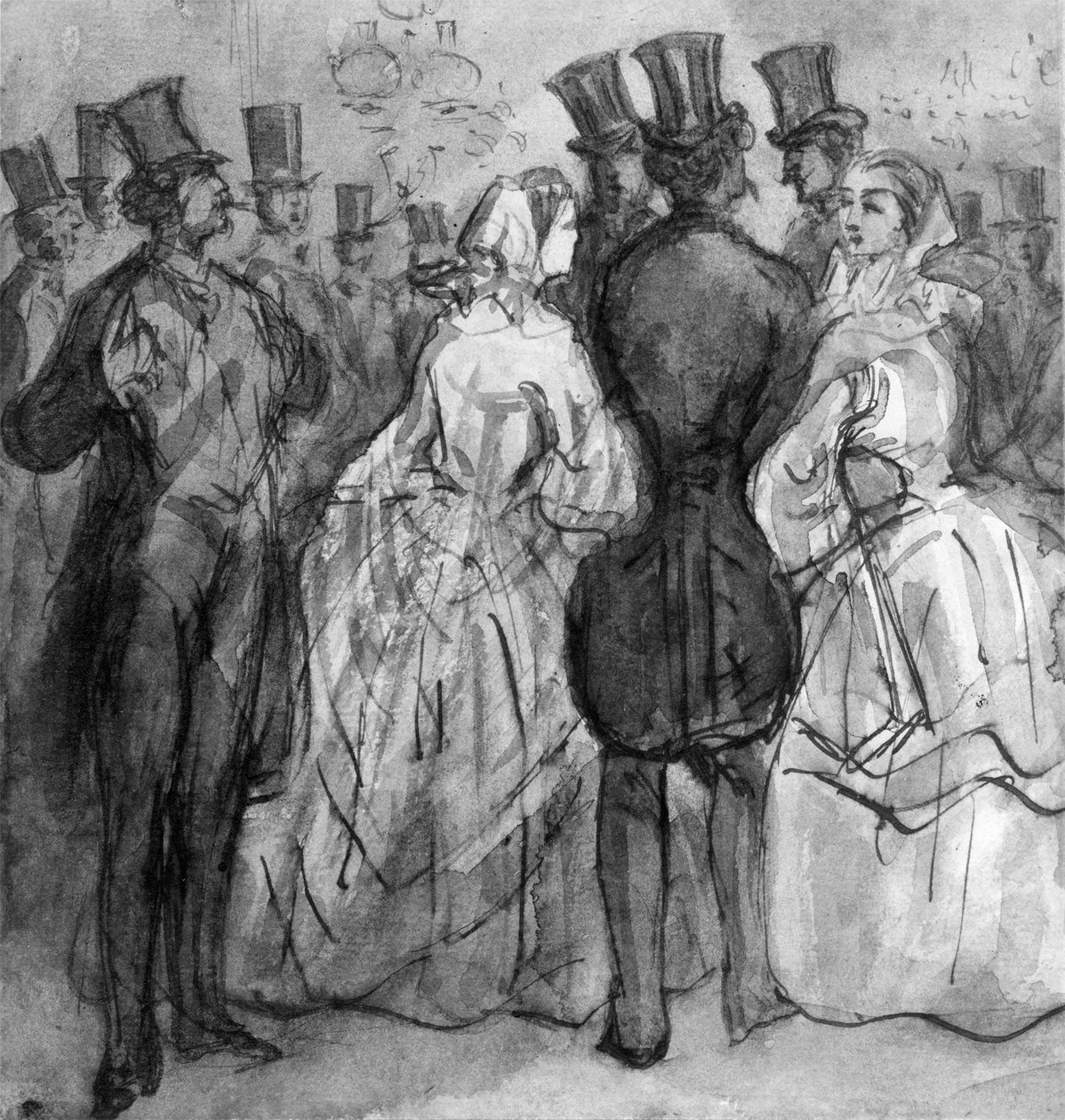 At the Theater by Constantin Guys