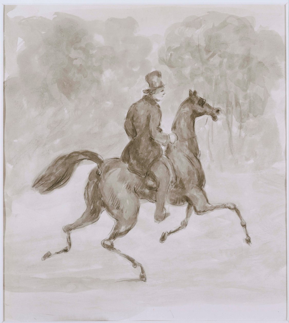 Man on Trotting Horse by Constantin Guys