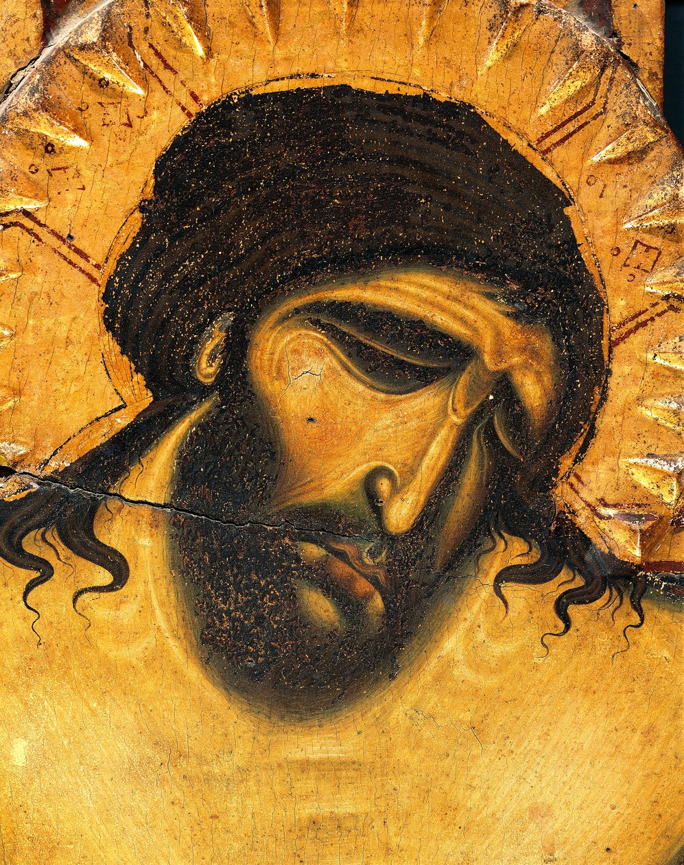 Face of Jesus Suffering (detail) by Coppo di Marcovaldo
