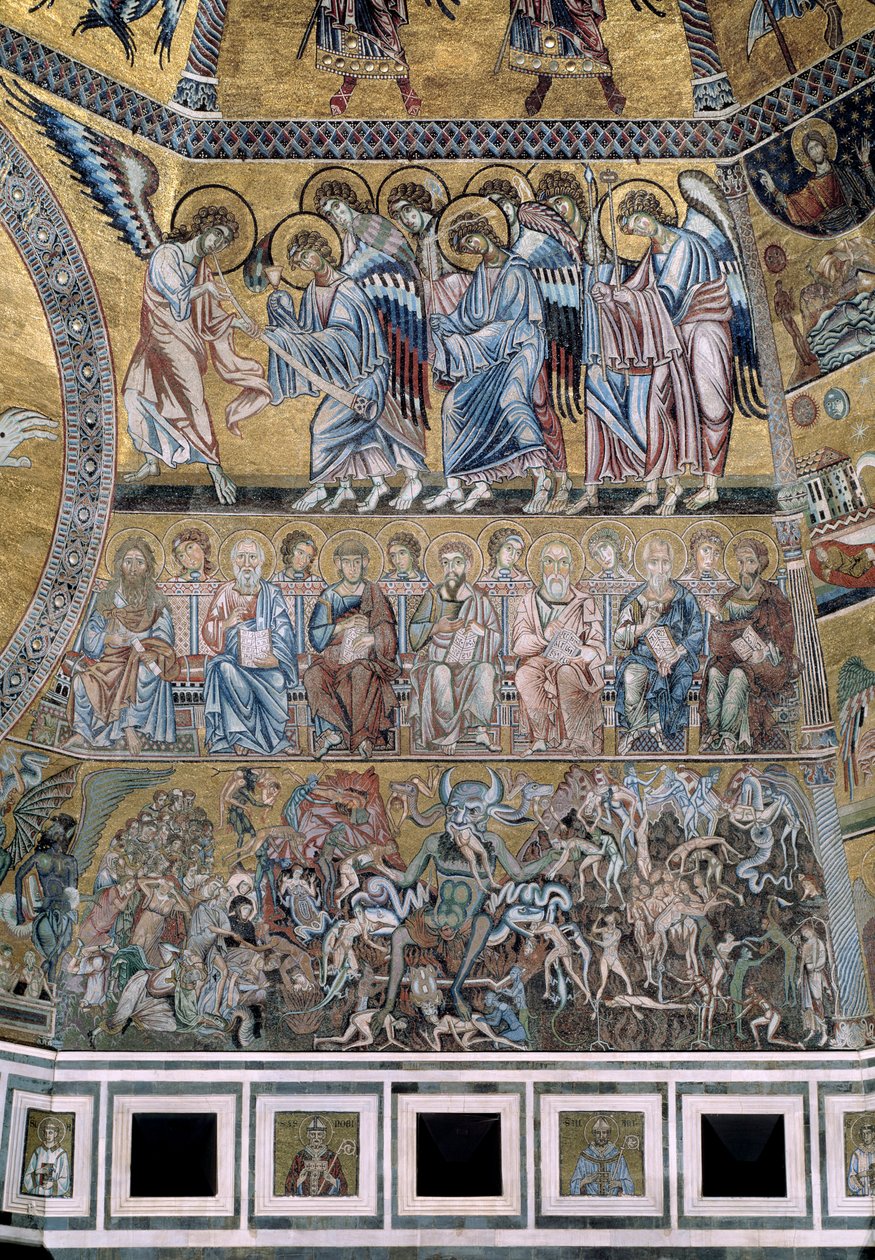 The Last Judgment Down Satan Devours the Souls of the Damned (detail) by Coppo di Marcovaldo