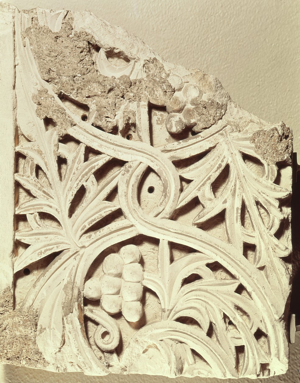 Fragment of a frieze, from the monastery of Apa Jeremias, Sakkara by Coptic Coptic