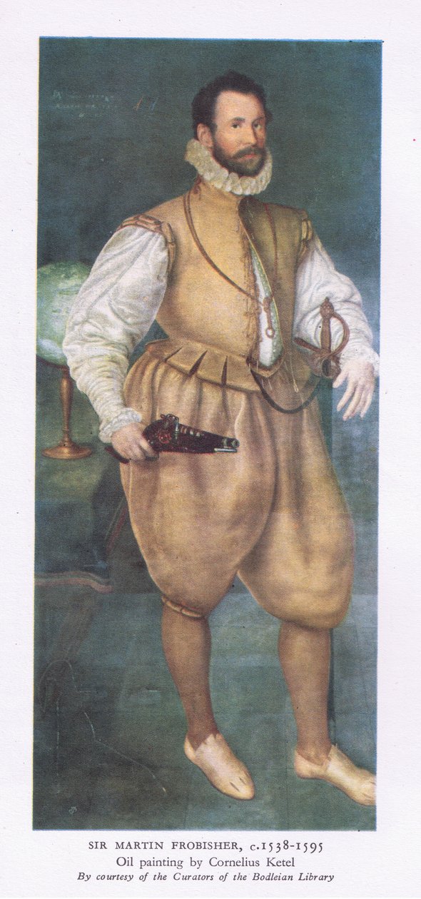 Sir Martin Frobisher (1538-1595), from British Adventure published by Collins, 1947 by Cornelis Ketel