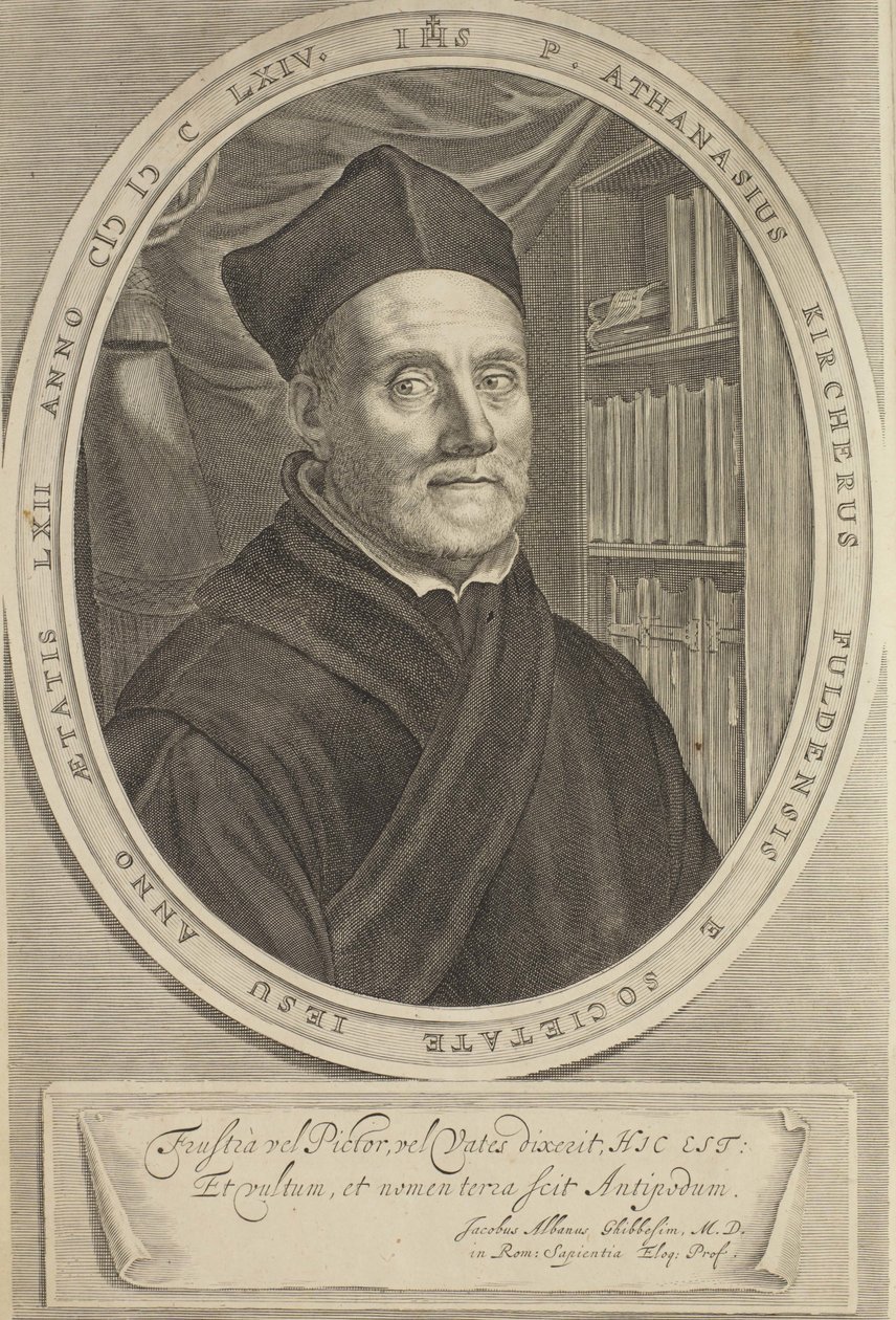 Portrait of Athanasius Kircher by Cornelis Abrahamsz. Bloemaert II
