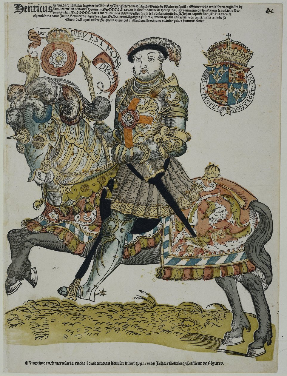 Portrait of Henry VIII of England by Cornelis Anthonisz. (manner of)