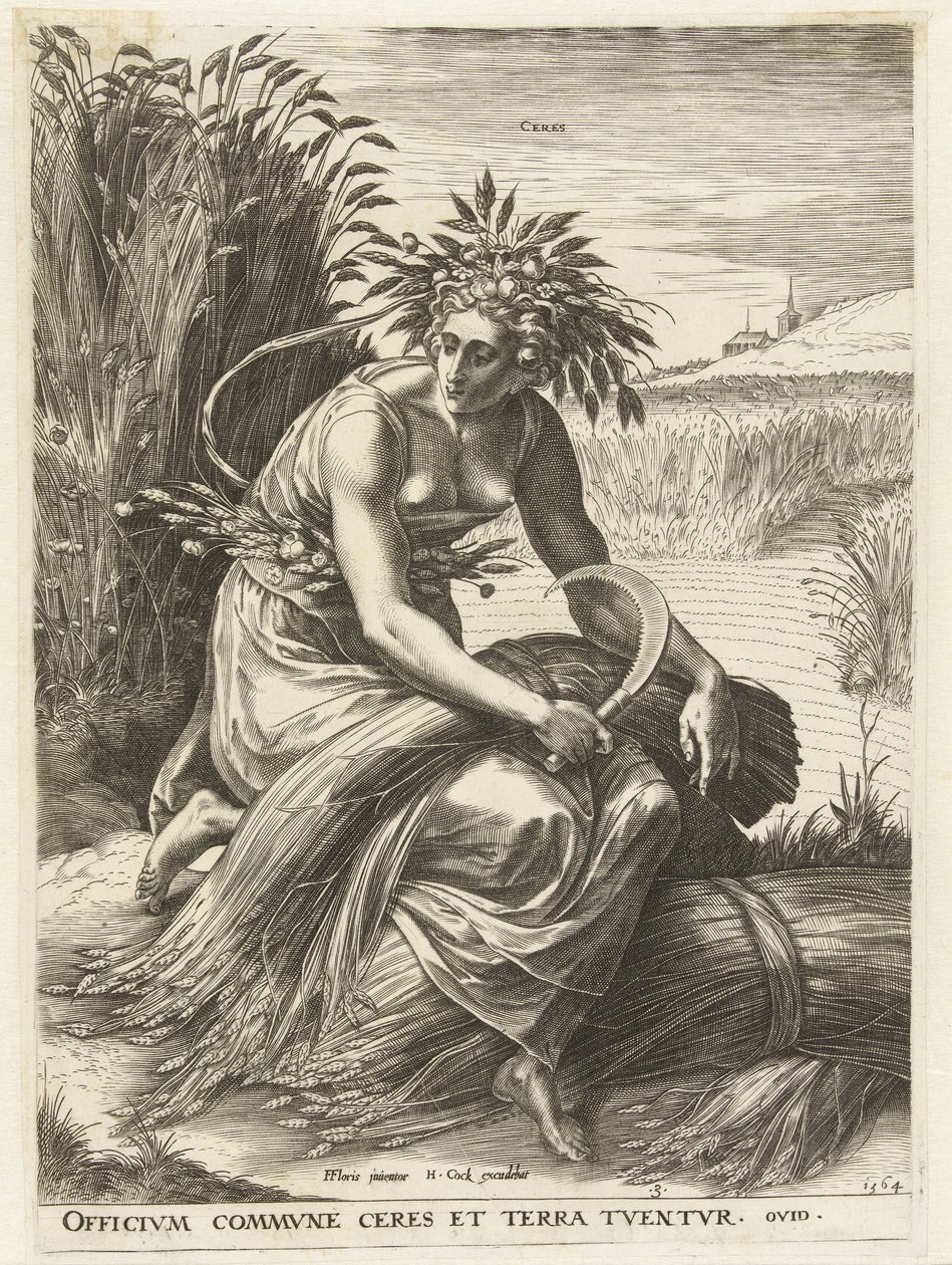 Ceres (Goddesses and Nymphs) by Cornelis Cort