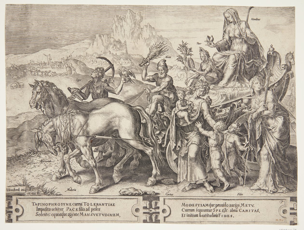 The Triumph of Humility by Cornelis Cort