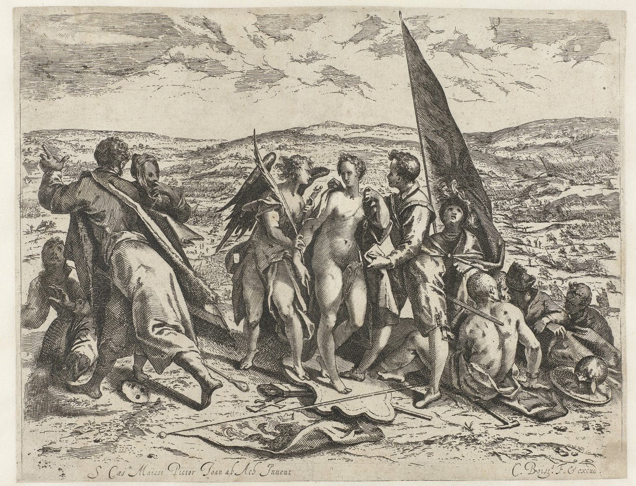 Allegory of War and Peace by Cornelis Dircksz. Boissens