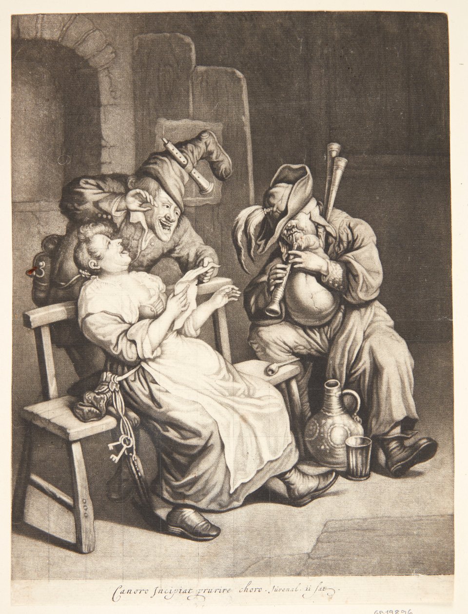 The Sense of Hearing by Cornelis Dusart
