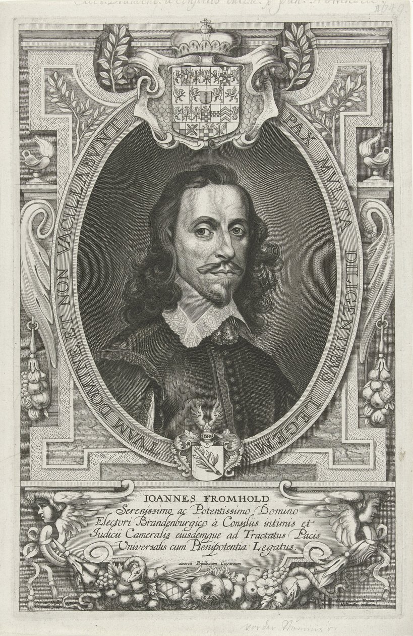 Portrait of Johann Fromhold by Cornelis Galle (II)