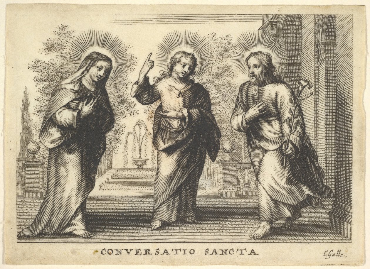 Holy Conversation by Cornelis Galle I