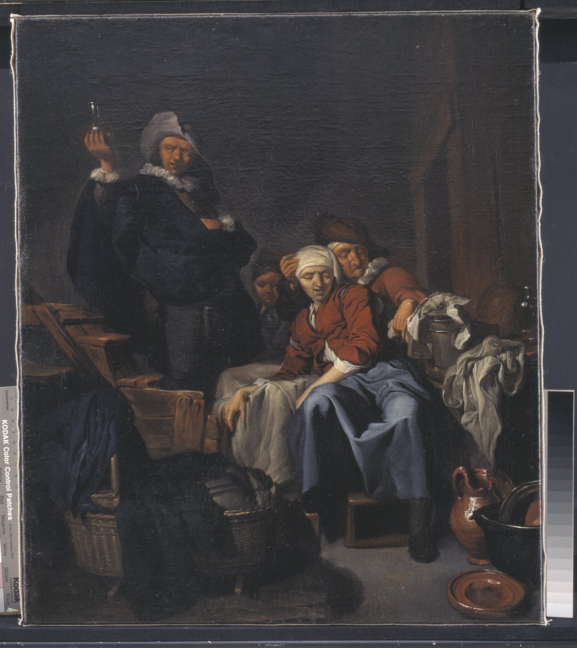 A Sick Peasant Woman by Cornelis Pietersz Bega