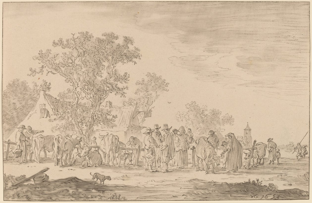 Cattle Market by Cornelis Ploos van Amstel