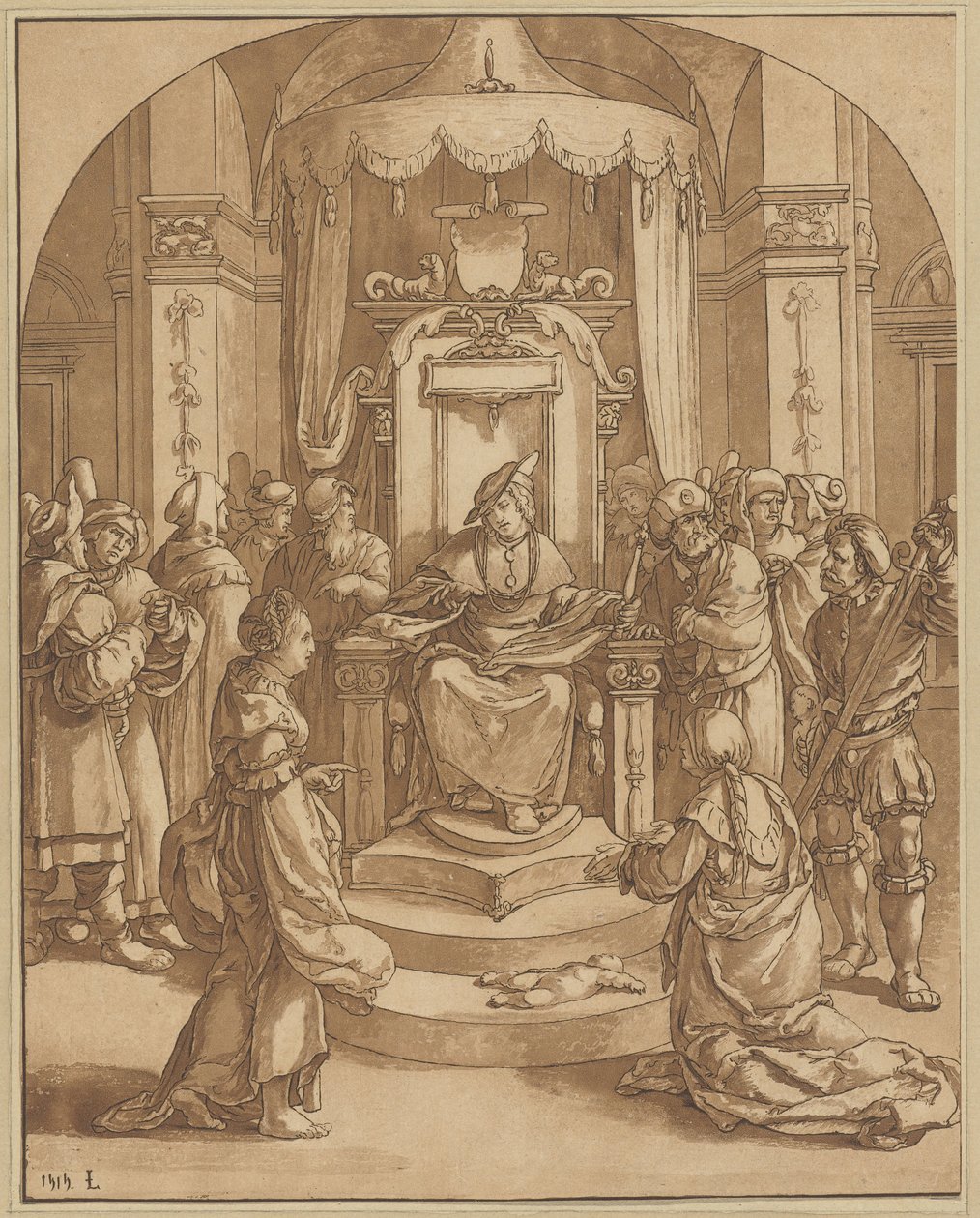 Judgment of Solomon by Cornelis Ploos van Amstel