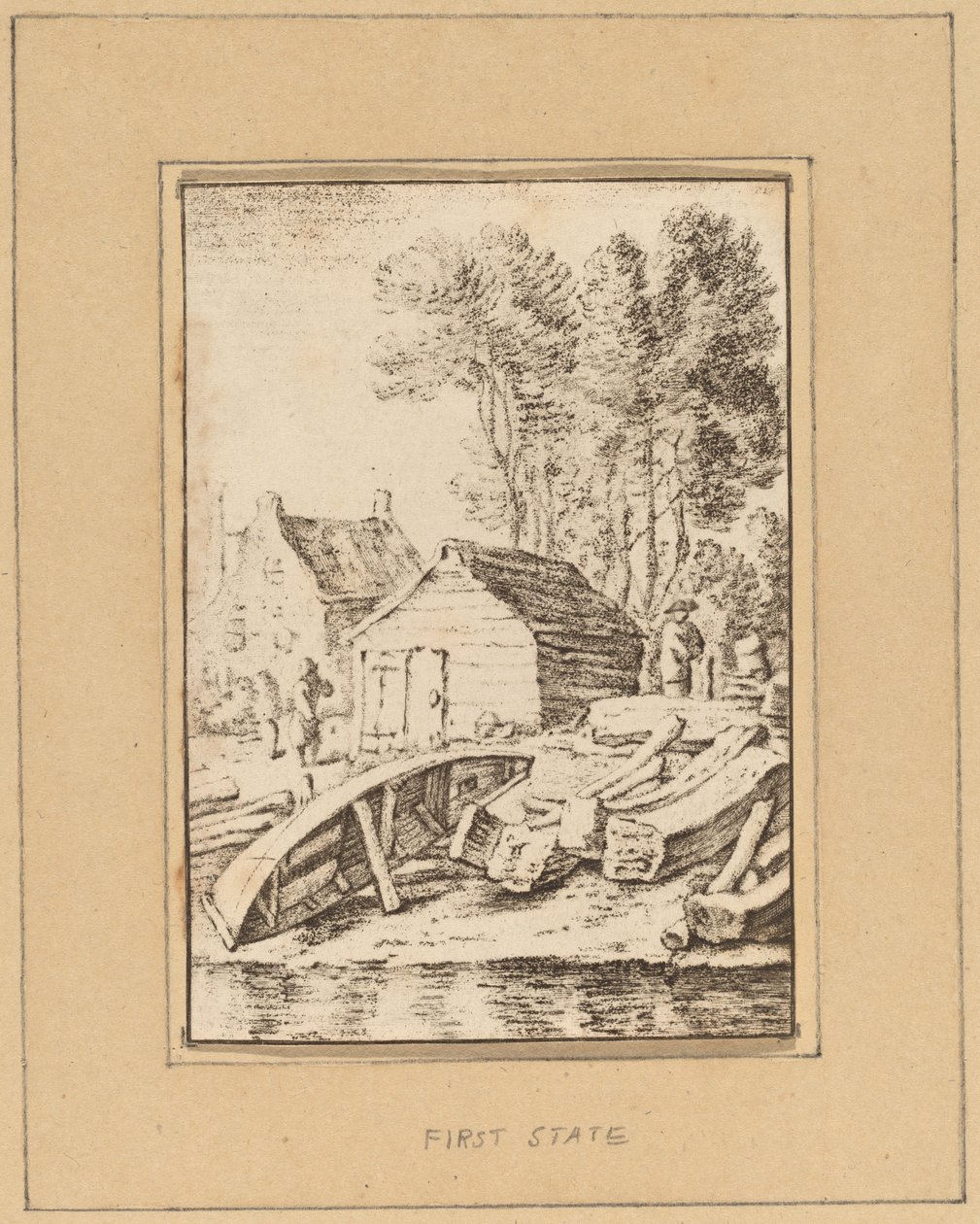 Shipyard, 1761, published 1765 by Cornelis Ploos van Amstel