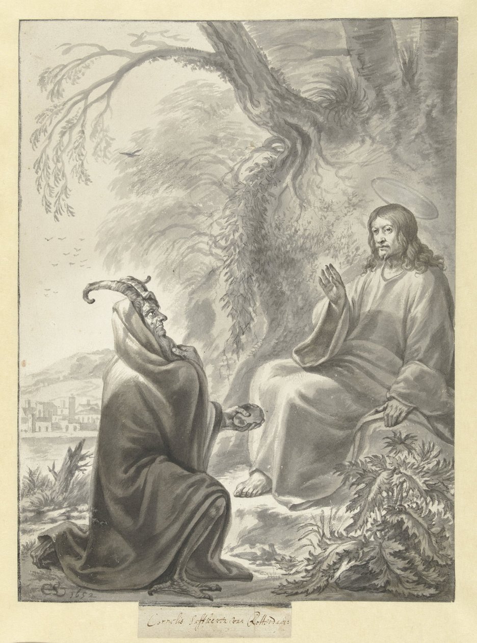 Temptation of Christ by Cornelis Saftleven