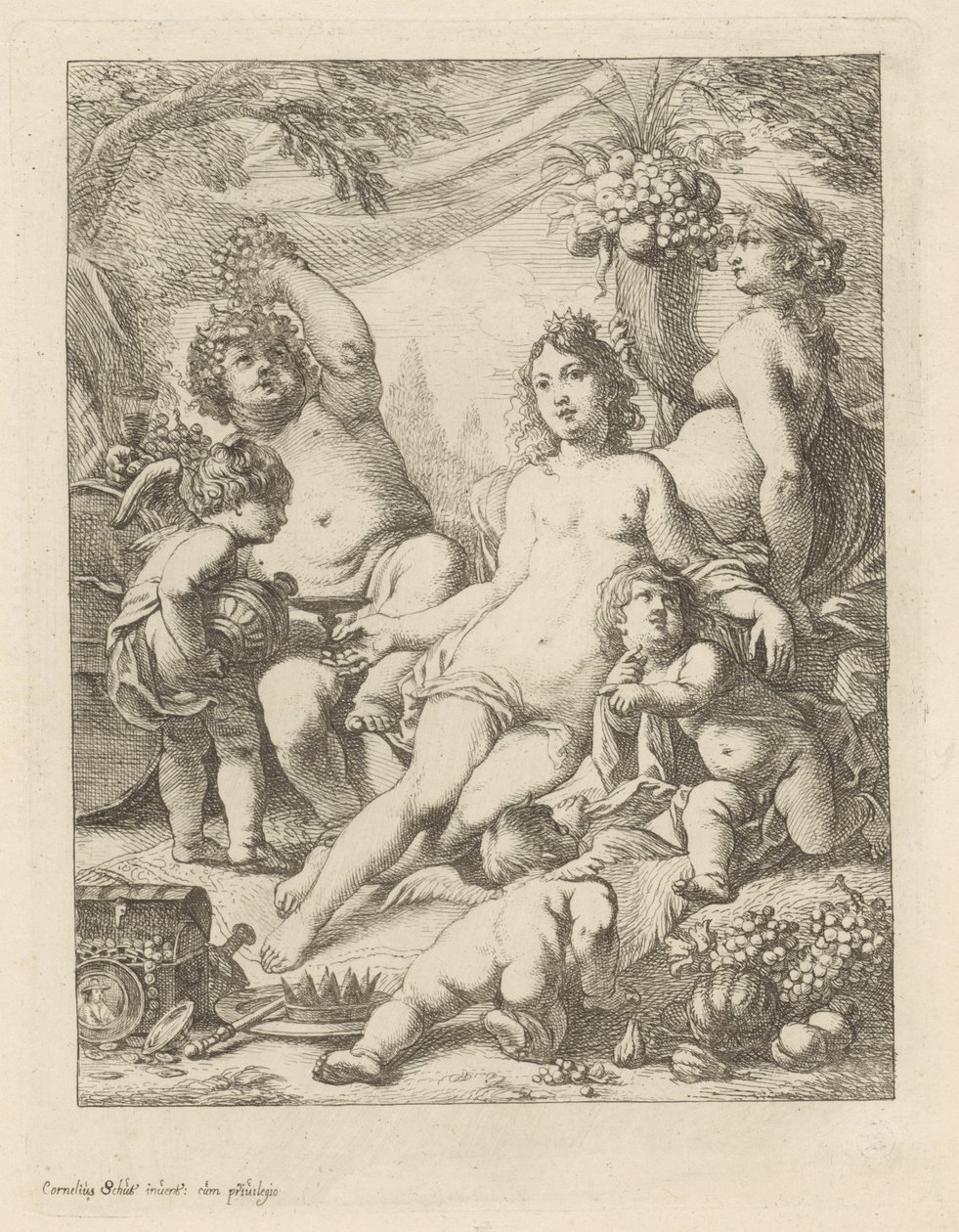 Bacchus, Venus, and Ceres by Cornelis Schut (I)
